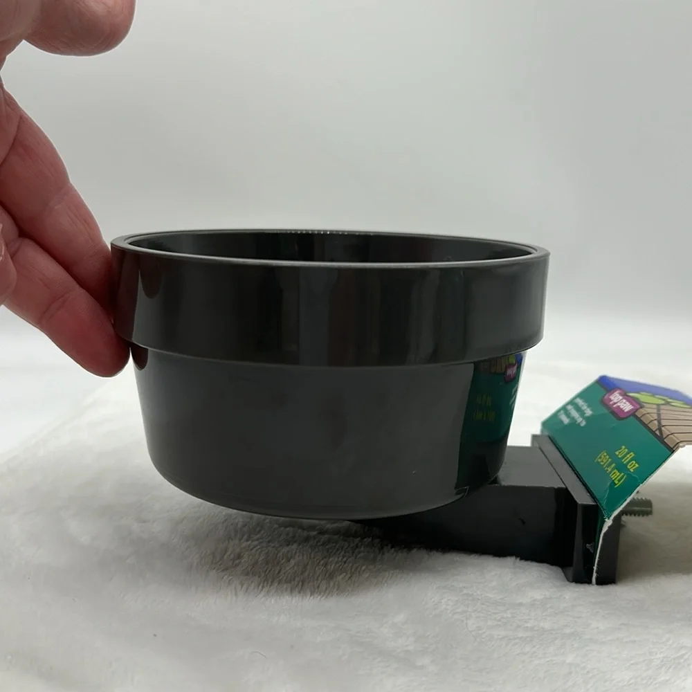 Top Paw Crate Crock Feeding/Water Bowl 20fl ounces Color Dark Gray